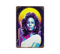 ZLHNBWL Singer Whitney Houston Poster6Wall Decor Art Metal Tin Poster Modern Bar Decorations30x20cm