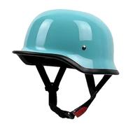 ZLHYQA Retro German Style Motorcycle Half Shell Helmet ECE Approved Vintage Half Skull Cap Open Face Street Racing Helmet for Adults Men Women Moped Scooter ATV Chopper Crusier Go-Kart