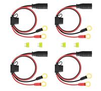 ZLIANGQ (4 Pack) Wire Harness Replacement for NOCO(R) GC008 X-Connect, M10 (3/8in) XL Eyelet Terminal Connector