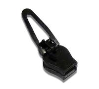 ZlideOn - 5A-2 Black with Straight Puller - Zip Puller, Black Replacement Zip, Puller Repair Kit, Single Zipper