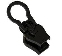 ZlideOn - 5C2-1 Waterproof Black with Round Puller - Zip Puller, Silver Replacement Zip, Puller Repair Kit, Single Zipper