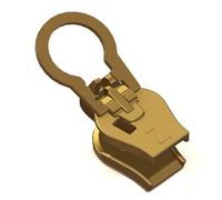 ZlideOn 8C-1 Old Brass with Round Puller Zip Zipper Pull