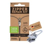 Zlideon Zipper Repair Kit for Narrow Zippers - 1pcs, Silver (L/5) | Instant Zipper Pull Replacement Slider for Dresses, Bedding, Hoodies, Light Jackets, Sportswear | Easy to Install | Made in Germany