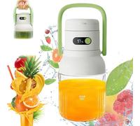 Zlimpty Kydschoice - JuicePro Max, Juice Pro Max, 2025 New Portable Juicer with Handle and Smart Battery Display, Rechargeable Personal Portable Blender Cup (Green)