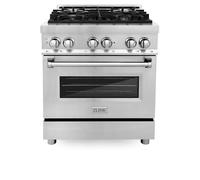 ZLINE 30" Professional 4.0 Cu. Gas Burner/Electric Oven Stainless Steel (RA30)