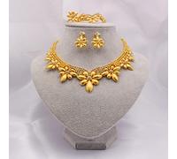 ZLING 24k Gold Dubai Jewelry Sets For Women African Bridal Wedding Gifts Party Necklace Bracelet Earrings Ring Set Ethiopia Jewellery