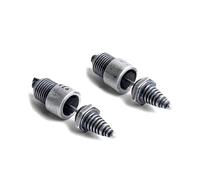 ZLING 925 Sterling Silver Car Spark Plug Earrings For Men Steampunk Stud Earring Unique Personality Ear Piercingjewelry