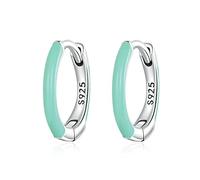 ZLING 925 Sterling Silver Simple Bohemian Style Ear Buckles For Women Fine Jewelry Beach Party Hoop Earrings Summer Accessories