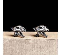 ZLING Punk Animal Skull Stud Earrings For Men 100% 925 Sterling Silver Ear Studs New Ear Pin Piercing Jewelry Not Allergic