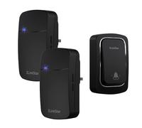 ZLinkStar Self-Powered Wireless Doorbell,at 1300 fee Range Wireless Doorbell No Battery Required,38 Chimes,5 Level Volume (0-120dB) Plug in Waterproof IP65 Cordless Doorbell for Home