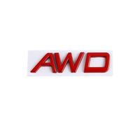 zlj6688 3D AWD T5 T6 Logo Car Sticker Emblem Trunk Badge Decals Compatible with V40 V60 V90 XC60 XC90 XC40 S60 S90 S80 C30 Auto Styling (Color : Red 4WD)