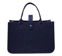 ZLKRHAK Handbag Tote Bag Felt Bag Shopping Basket Foldable Carry Bag Large Felt Bags Shopper Shopping Bag Felt Bags Shopping Basket Shopping Bag, navy blue, Eine Größe