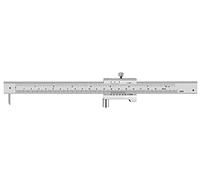 ZLKSKER 0-200mm (0-8 inch) Parallel Crossed Caliper with Carbide Needle, Stainless Steel Vernier Calipers, Marking Gauge