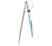 ZLKSKER 12" Adjustable & Lockable Wing Divider & Pen Holder Leather Compass Pencil Compass for Carpenters Flat Leg Dividers