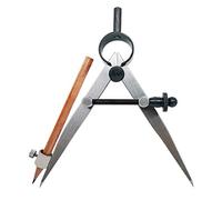 ZLKSKER 4 inch Woodworking Compass with Pencil Holder, Precision Spring Divider/Scriber, All Metal Compass for Leather Work Metalworking