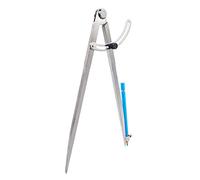 ZLKSKER 6/8/10 inch Professional Woodworking Compass with Pencil Holder for Carpenter, Lockable Wing Divider Leather Work Compass Scribe, Geometry Drafting Compass (10 inch)