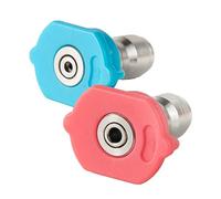 ZLKSKER Second-Story Pressure Washer Spray Nozzle Tips, Soap and Rinse Nozzle Kits, Long Range Jet Stream, 4000PSI, 1/4" NPT