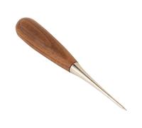 ZLKSKER Walnut Wooden Handle Awl for Leather Art Drilling Positioning Hole Enlargement, Handmade DIY Tool, Pack of 1