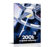 ZLLFES 2001 A Space Odyssey Poster Canvas Wall Art Modern Simple Style Suitable for Various Life Scenes Is Also A Great Birthday Gift Souvenir ChoiceFrame-style12x18inch(30x45cm)