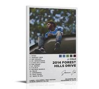 ZLLFES 2014 Forest Hills Drive J. Cole Poster Canvas Wall Art Modern Simple Style Suitable for Various Life Scenes Is Also A Great Birthday Gift Souvenir ChoiceFrame-style16x24inch(40x60cm)