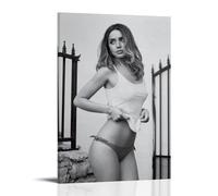 ZLLFES Ana De Armas Poster Canvas Wall Art Modern Simple Style Suitable for Various Life Scenes Is Also A Great Birthday Gift Souvenir ChoiceFrame-style24x36inch(60x90cm)