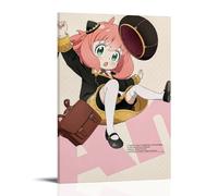 ZLLFES Anya Forger Poster Canvas Wall Art Modern Simple Style Suitable for Various Life Scenes Is Also A Great Birthday Gift Souvenir ChoiceFrame-style12x18inch(30x45cm)