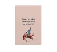 ZLLFES Bad Bunny Nobody Knows What's Poster Canvas Wall Art Modern Simple Style Suitable for Various Life Scenes Is Also A Great Birthday Gift Souvenir ChoiceUnframe-style12x18inch(30x45cm)