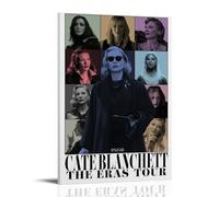 ZLLFES Cate Blanchett Poster Canvas Wall Art Modern Simple Style Suitable for Various Life Scenes Is Also A Great Birthday Gift Souvenir ChoiceFrame-style12x18inch(30x45cm)