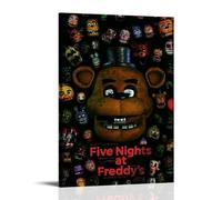 ZLLFES FNaF World Poster Canvas Wall Art Modern Simple Style Suitable for Various Life Scenes Is Also A Great Birthday Gift Souvenir ChoiceFrame-style08x12inch(20x30cm)