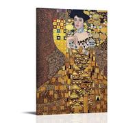 ZLLFES Gustav Klimt Painting Poster Canvas Wall Art Modern Simple Style Suitable for Various Life Scenes Is Also A Great Birthday Gift Souvenir ChoiceFrame-style08x12inch(20x30cm)
