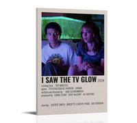 ZLLFES I Saw The TV Glow Poster Canvas Wall Art Modern Simple Style Suitable for Various Life Scenes Is Also A Great Birthday Gift Souvenir ChoiceFrame-style20x30inch(50x75cm)