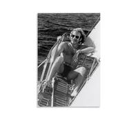 ZLLFES Jimmy Buffett Poster Canvas Wall Art Modern Simple Style Suitable for Various Life Scenes Is Also A Great Birthday Gift Souvenir ChoiceUnframe-style16x24inch(40x60cm)