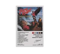 ZLLFES Jimmy Buffett Songs You Know by Heart Poster Canvas Wall Art Modern Simple Style Suitable for Various Life Scenes Is Also A Great Birthday Gift Souvenir ChoiceUnframe-style12x18inch(30x45cm)