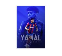 ZLLFES Lamine Yamal Poster Canvas Wall Art Modern Simple Style Suitable for Various Life Scenes Is Also A Great Birthday Gift Souvenir ChoiceUnframe-style16x24inch(40x60cm)