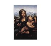 ZLLFES Leonardo Da Vinci Painting Poster Canvas Wall Art Modern Simple Style Suitable for Various Life Scenes Is Also A Great Birthday Gift Souvenir ChoiceUnframe-style24x36inch(60x90cm)