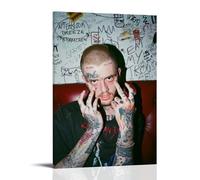 ZLLFES Lil Peep Poster Canvas Wall Art Modern Simple Style Suitable for Various Life Scenes Is Also A Great Birthday Gift Souvenir ChoiceFrame-style24x36inch(60x90cm)