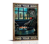 ZLLFES Lose Your Mind Poster Canvas Wall Art Modern Simple Style Suitable for Various Life Scenes Is Also A Great Birthday Gift Souvenir ChoiceFrame-style24x36inch(60x90cm)
