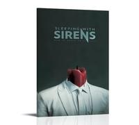 ZLLFES Madness-Sleeping with Sirens Poster Canvas Wall Art Modern Simple Style Suitable for Various Life Scenes Is Also A Great Birthday Gift Souvenir ChoiceFrame-style16x24inch(40x60cm)