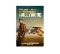 ZLLFES Once Upon A Time in Hollywood Poster Canvas Wall Art Modern Simple Style Suitable for Various Life Scenes Is Also A Great Birthday Gift Souvenir ChoiceUnframe-style24x36inch(60x90cm)