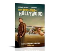 ZLLFES Once Upon A Time in Hollywood Poster Canvas Wall Art Modern Simple Style Suitable for Various Life Scenes Is Also A Great Birthday Gift Souvenir ChoiceFrame-style08x12inch(20x30cm)
