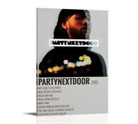 ZLLFES PartyNextDoor Poster Canvas Wall Art Modern Simple Style Suitable for Various Life Scenes Is Also A Great Birthday Gift Souvenir ChoiceFrame-style20x30inch(50x75cm)