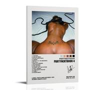 ZLLFES PartyNextDoor Poster Canvas Wall Art Modern Simple Style Suitable for Various Life Scenes Is Also A Great Birthday Gift Souvenir ChoiceFrame-style24x36inch(60x90cm)