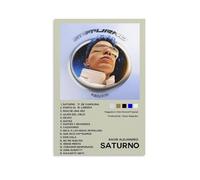 ZLLFES Saturno-Rauw Alejandro Poster Canvas Wall Art Modern Simple Style Suitable for Various Life Scenes Is Also A Great Birthday Gift Souvenir ChoiceUnframe-style12x18inch(30x45cm)