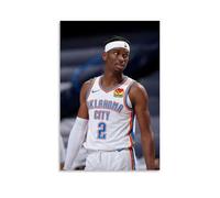 ZLLFES Shai Gilgeous-Alexander Poster Canvas Wall Art Modern Simple Style Suitable for Various Life Scenes Is Also A Great Birthday Gift Souvenir ChoiceUnframe-style16x24inch(40x60cm)