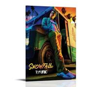ZLLFES Snowfall Poster Canvas Wall Art Modern Simple Style Suitable for Various Life Scenes Is Also A Great Birthday Gift Souvenir ChoiceFrame-style24x36inch(60x90cm)