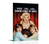 ZLLFES Some Like It Hot Poster Canvas Wall Art Modern Simple Style Suitable for Various Life Scenes Is Also A Great Birthday Gift Souvenir ChoiceFrame-style12x18inch(30x45cm)