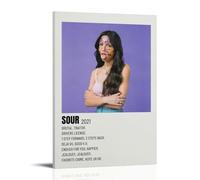 ZLLFES Sour-Olivia Rodrigo Poster Canvas Wall Art Modern Simple Style Suitable for Various Life Scenes Is Also A Great Birthday Gift Souvenir ChoiceFrame-style16x24inch(40x60cm)