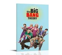 ZLLFES The Big Bang Theory Poster Canvas Wall Art Modern Simple Style Suitable for Various Life Scenes Is Also A Great Birthday Gift Souvenir ChoiceFrame-style08x12inch(20x30cm)