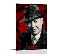 ZLLFES The Blacklist Poster Canvas Wall Art Modern Simple Style Suitable for Various Life Scenes Is Also A Great Birthday Gift Souvenir ChoiceFrame-style16x24inch(40x60cm)