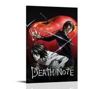 ZLLFES The Death Note Poster Canvas Wall Art Modern Simple Style Suitable for Various Life Scenes Is Also A Great Birthday Gift Souvenir ChoiceFrame-style12x18inch(30x45cm)